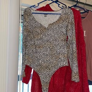 Leopard one piece. Smoke free